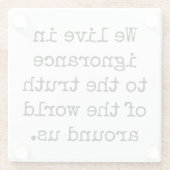 Leben in ungeklärtem Untersetzer (Rückseite)