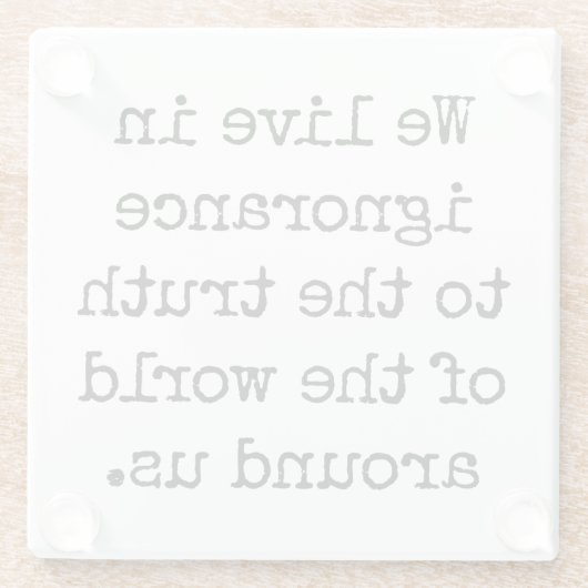 Leben in ungeklärtem Untersetzer (Rückseite)