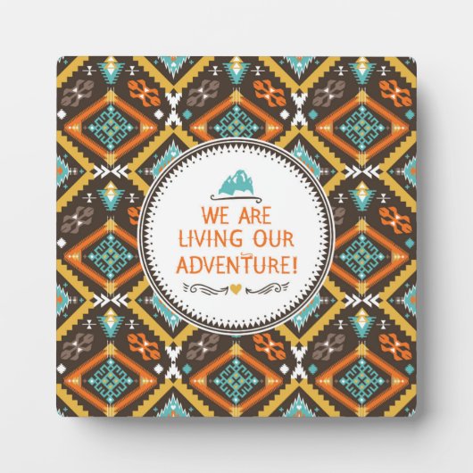 Leben in unserem Abenteuer Fotoplatte (Vorderseite)