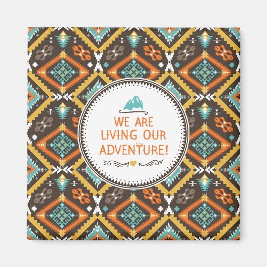 Leben in unserem Abenteuer Magnet (Vorne)