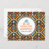 Leben in unserem Abenteuer Postkarte (Vorne/Hinten)