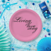 Leben in unserer Liebe Song Pappteller (Party)