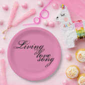 Leben in unserer Liebe Song Pappteller (Party)