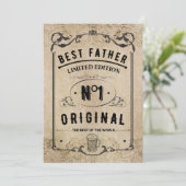 Leben in Vater, bestes Leben Einladung (Stehend Vorderseite)