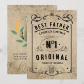 Leben in Vater, bestes Leben Einladung (Vorne/Hinten)