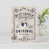 Leben in Vater, bestes Leben Einladung (Stehend Vorderseite)