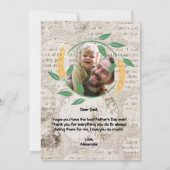 Leben in Vater, bestes Leben Einladung (Rückseite)