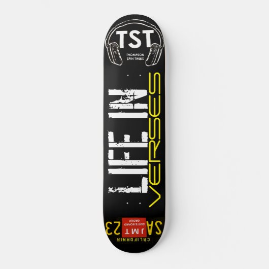LEBEN IN VERSEN Skateboard (Vorderseite)