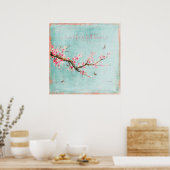 Leben in voller Blüte Poster (Küche)