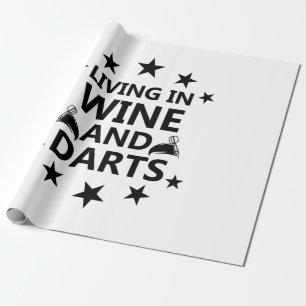 Leben in Wein und Darm Geschenkpapier