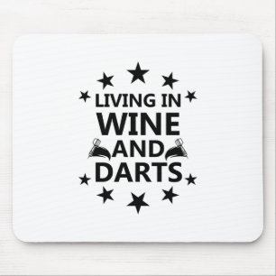 Leben in Wein und Darm Mousepad