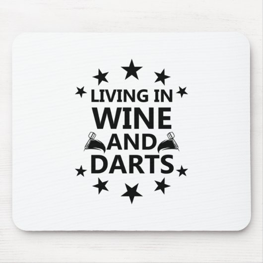 Leben in Wein und Darm Mousepad (Vorne)