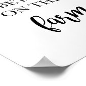 Leben ist besser auf der Wohngestaltung der Landwi Poster (Ecke)