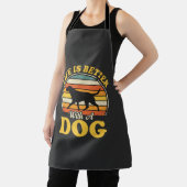 Leben ist besser mit einem Retro-Hund Schürze (InSitu)