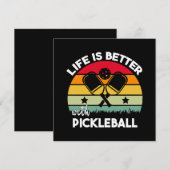 Leben ist besser mit Pickleball (Vorne/Hinten)