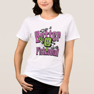 Leben ist besser mit Pickleball Lustiges süßes Pic Tri-Blend Shirt