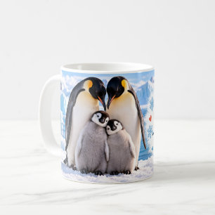 Leben ist besser zusammen Pinguinfamilie Kaffeetasse