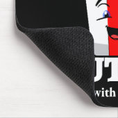 Leben ist Butter mit Popcorn Mousepad (Ecke)