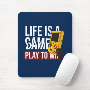 LEBEN IST EIN SPIELSPIEL, UM ZU GEWINNEN MOUSEPAD