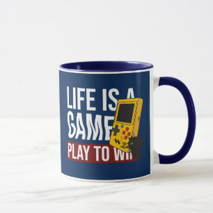 LEBEN IST EIN SPIELSPIEL, UM ZU GEWINNEN TASSE