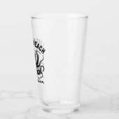 Leben ist ein Strand - Funny Summer Quote Design Glas (Links)