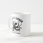 Leben ist ein Strand - Funny Summer Quote Design Kaffeetasse (Vorderseite Links)