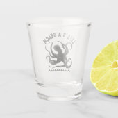 Leben ist ein Strand - Funny Summer Quote Design Schnapsglas (Rückseite)