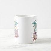 Leben ist ein Strand Genießen Sie die Wellen Kaffeetasse (Mittel)