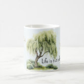 Leben ist ein Traum Baum Vögel Kaffeetasse (Mittel)