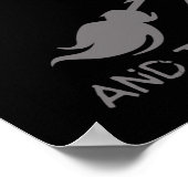 LEBEN IST EIN WITCH UND DANN FLIEGT DU lustig Poster (Ecke)