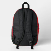 Leben ist eine Achterbahn Bedruckter Rucksack (Rückseite)