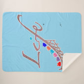 Leben ist eine Achterbahn Sherpadecke (Vorderseite (Horizontal))