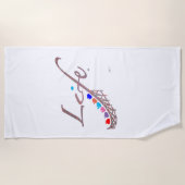 Leben ist eine Achterbahn Strandtuch (Vorderseite)