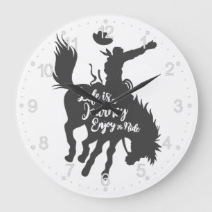 Leben ist eine Reise genießen - Wählen Sie Hinterg Große Wanduhr