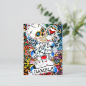 LEBEN IST EINE SPIELKUNST POSTKARTE (Stehend Vorderseite)