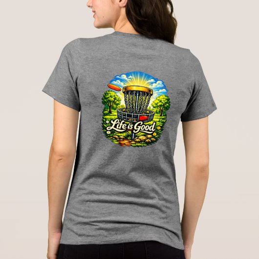 Leben ist gut Tri-Blend shirt (Rückseite)