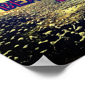 "Leben ist hart" Zitat von Abraham Lincoln Poster (Ecke)