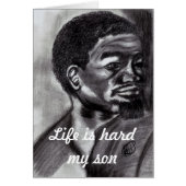 LEBEN IST HARTE SON-Karte (Vorne)