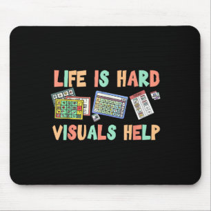Leben ist harte Visuals helfen besondere Bildung z Mousepad