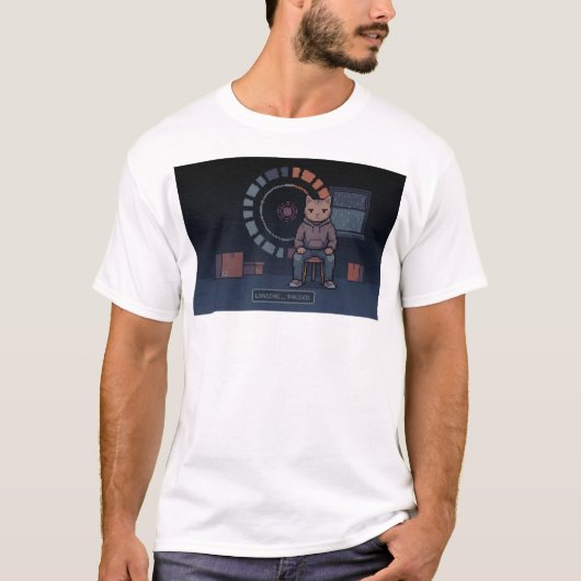 Leben ist Harter Modus – Wird geladen… T-Shirt (Vorderseite)