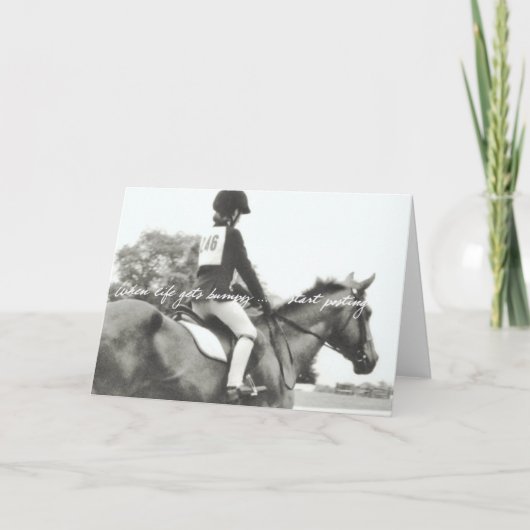 LEBEN IST KAUM Grußkarte Dankeskarte (Vorderseite)