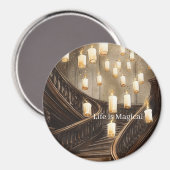 Leben ist Magische Kerzen Treppe Magnet (Vorderseite/Rückseite)