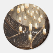 Leben ist Magische Kerzen Treppe Magnet (Vorne)