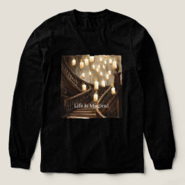 Leben ist Magische Kerzen Treppe Tri-Blend Shirt