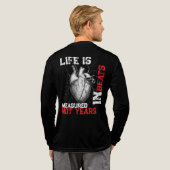 Leben ist Rhythmus Tri-Blend Shirt (Voller Rücken)