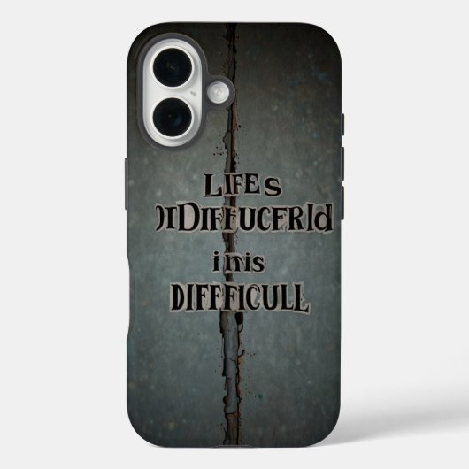 Leben ist schwierig Case-Mate iPhone hülle (Rückseite)