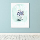 Leben ist Sukkulent I Leinwanddruck (Insitu (Holzboden))