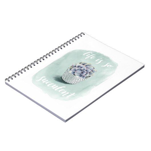 Leben ist Sukkulent I Notizblock (Linke Seite)