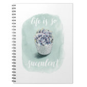 Leben ist Sukkulent I Notizblock (Vorderseite)