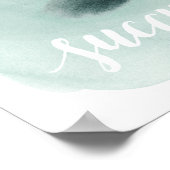 Leben ist Sukkulent I Poster (Ecke)